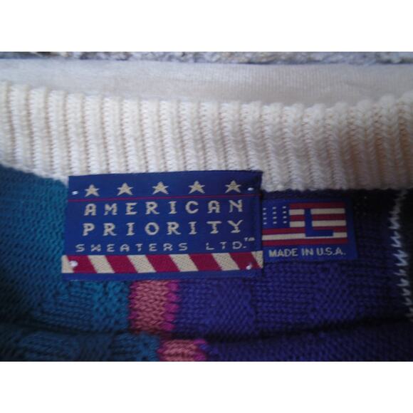 Coogi Style 3D Crewneck Sweater Sz Large Men’s Vintage Hip Hop American Priority - Picture 4 of 12